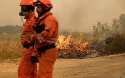 Rescatan 25 personas en un incendio en grecia donde murieron 18 calcinados