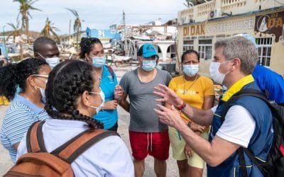 Minambiente lidera restauración de manglares, bosque seco y corales afectados por el Huracán Iota en Providencia