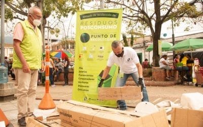 875 kilos de elementos fueron recolectados en Floridablanca en jornada posconsumo