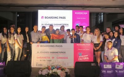 20 jóvenes sabaneteños cumplieron su sueño de viajar a Canadá