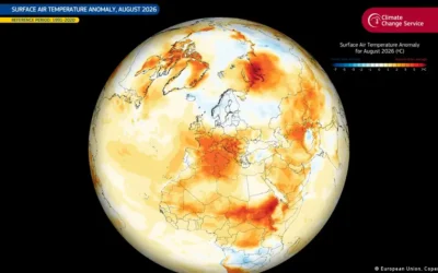 Agosto fue el más más caluroso que se haya registrado, según el monitor climático europeo