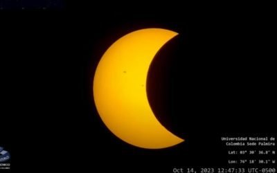 Así se observó en Colombia el eclipse anular de sol