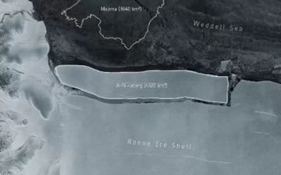 El iceberg más grande del mundo se separó de la Antártida