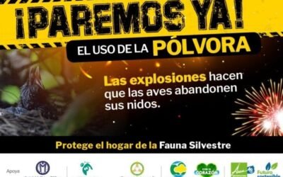 No a la pólvora para preservar la fauna silvestre