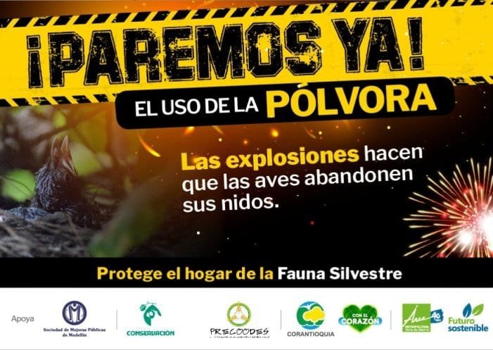 No a la pólvora para preservar la fauna silvestre