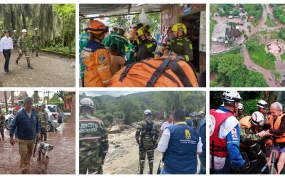 Ríos de Colombia siguen en aumento por fuertes lluvias